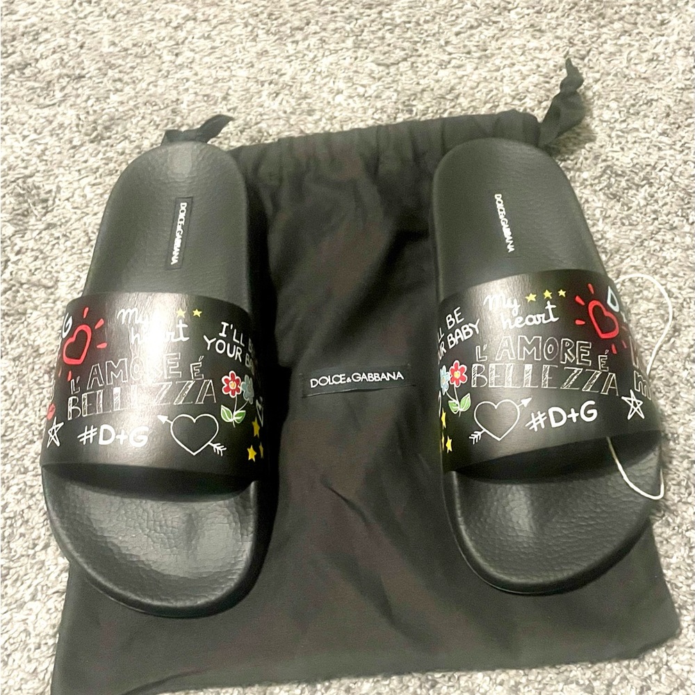 Dolce & Gabbana My heart rubber slides